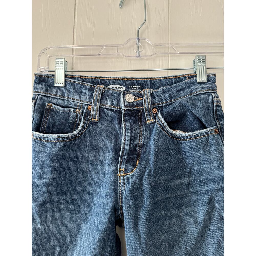 Girls Old Navy O.G. Straight High Rise Jeans, Size 10
